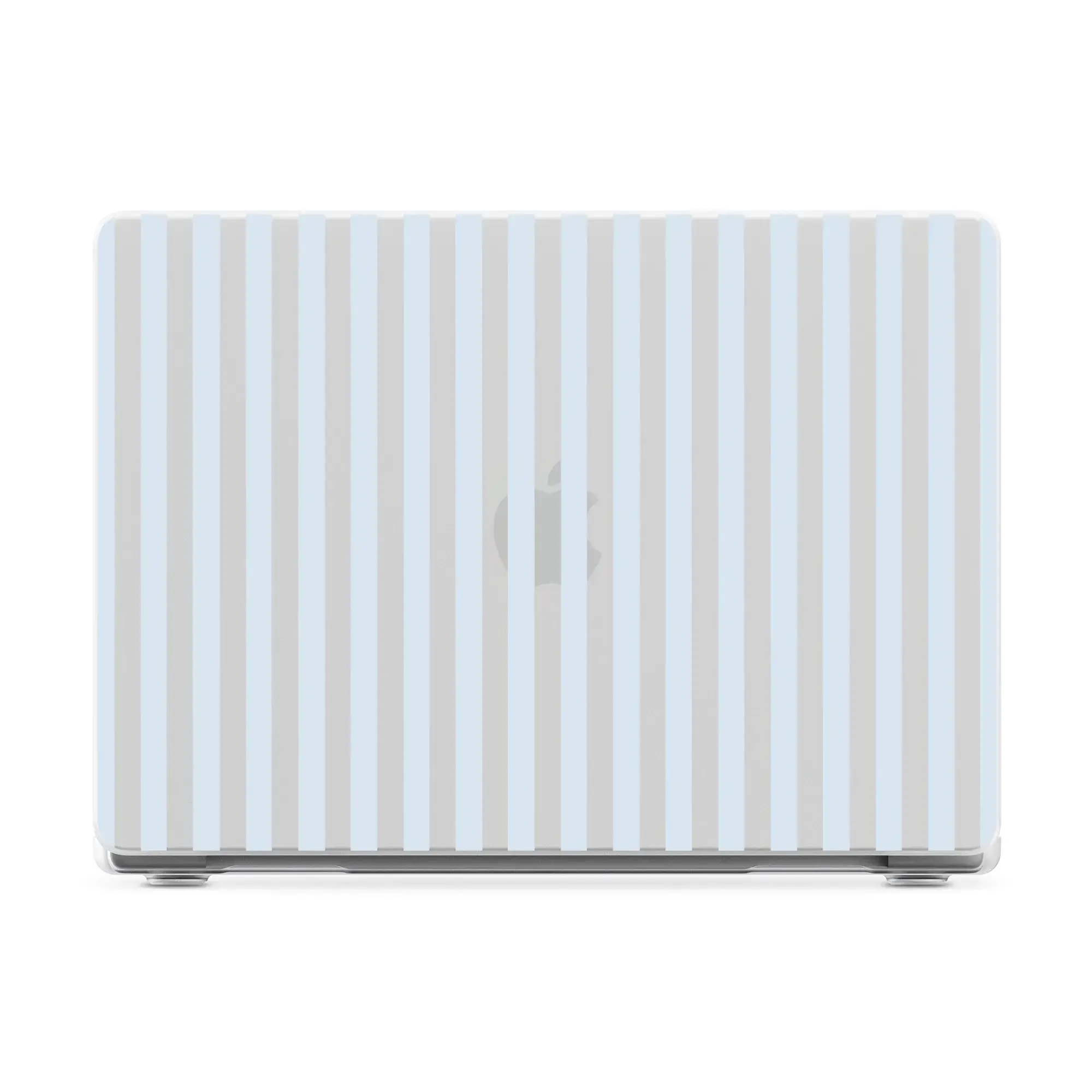 Casely MacBook Case | Blue Stripes | Sunday Best Laptop Shell | Snap-on Laptop Shell with Raised Anti-Slip Grip and Bottom Vent Cutouts | Hard Policarbonate Protective Laptop Cover