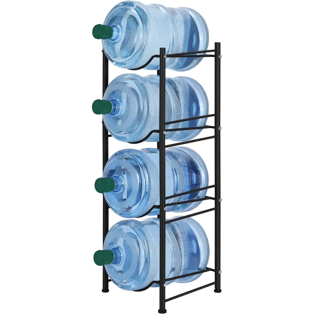 4-Tier Heavy Duty Water Bottle Jug Holder - Space-Saving Rack - TikTok Shop