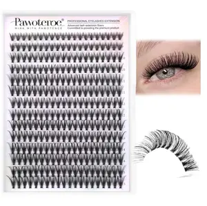 Pawotence Lash Clusters Natural 30D Cluster Eyelash Extensions 8-15mm Individual Lashes Cluster Wispy 280pcs Eyelash Clusters Lash Extension for Self Application