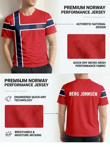 2026 Elite Norway National Football Jersey, Advanced Quick-Dry Technology, Breathable Sports Gear, Ergonomic Fitness Apparel