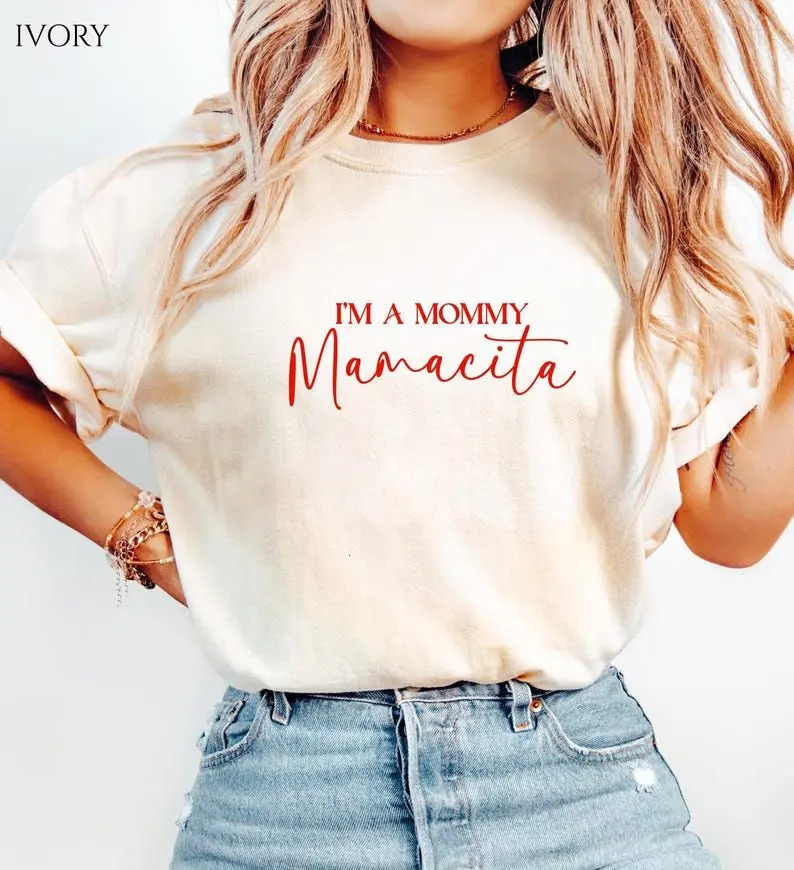 Comfort Colors I'm A Mommy Mamacita Shirt,Mamacita Shirt,I’m A Mommy Shirt, I’m A Mom Tshirt, Gift For Mom, Pregnancy Reveal Shirt,Mom To Be Shirt, New Mom