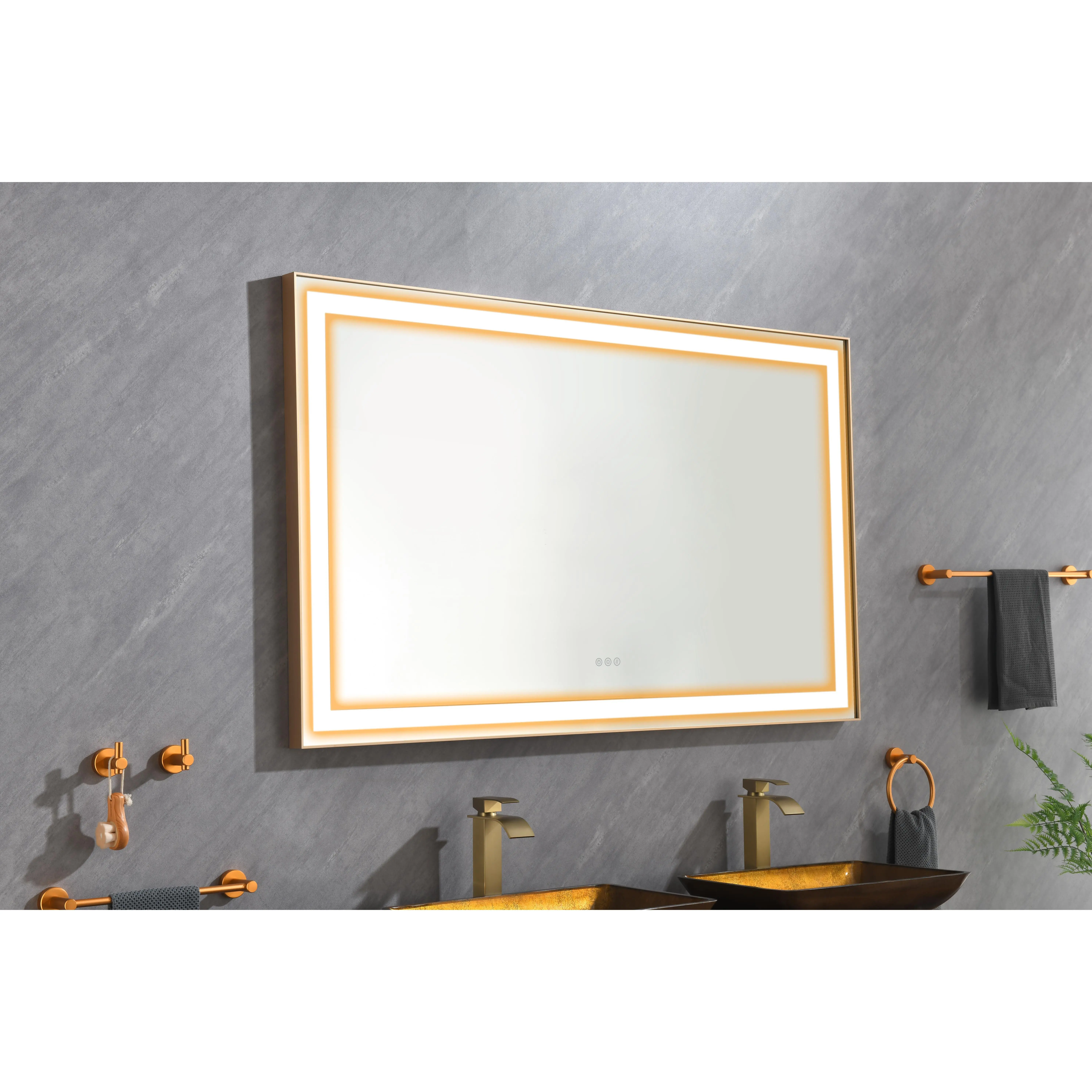 60x36 Inch LED Lighted Bathroom Wall Mounted Mirror with High Lumen, Anti-Fog, Separately Control, Modern Vanity Mirror for Bathroom, Makeup, Dressing Room, Wall-Mounted Design, Bright Illumination, Home Furniture and Household Product Search