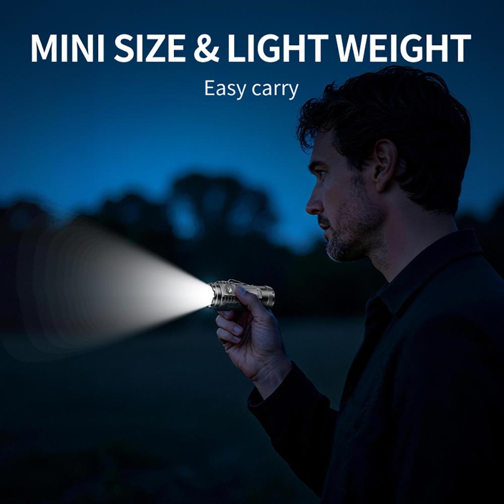 【SD-5474】Small Size Massive Power SMILING SHARK Torch Light Rechargeable Flashlight Led Super Bright with Clip COB Floodlighting 4 Modes Small Outdoor Emergency Hiking Pocket Light 		