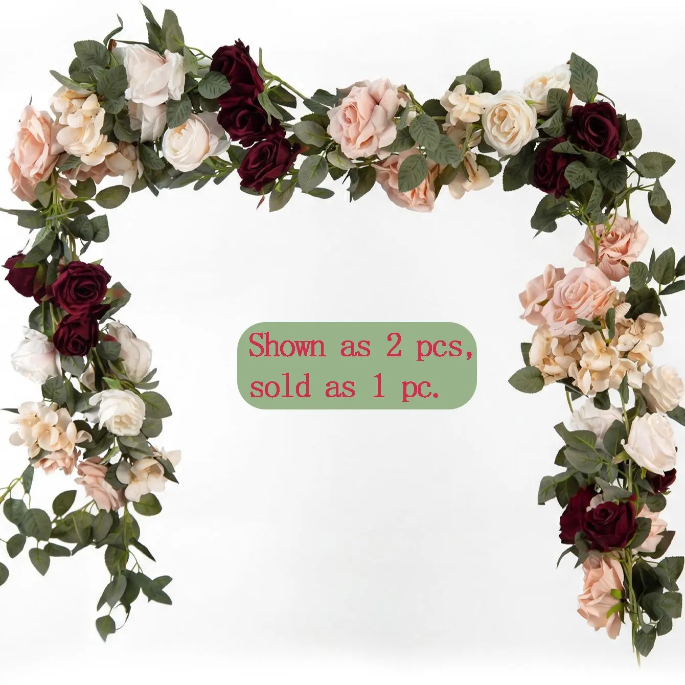 Artificial Rose Vine Flowers Plants Fake Flower Vine for Valentine's Mother's Day Wedding Home Party Garden Craft Art Decor Artificial Flower Decorations Faux Flower Decorations