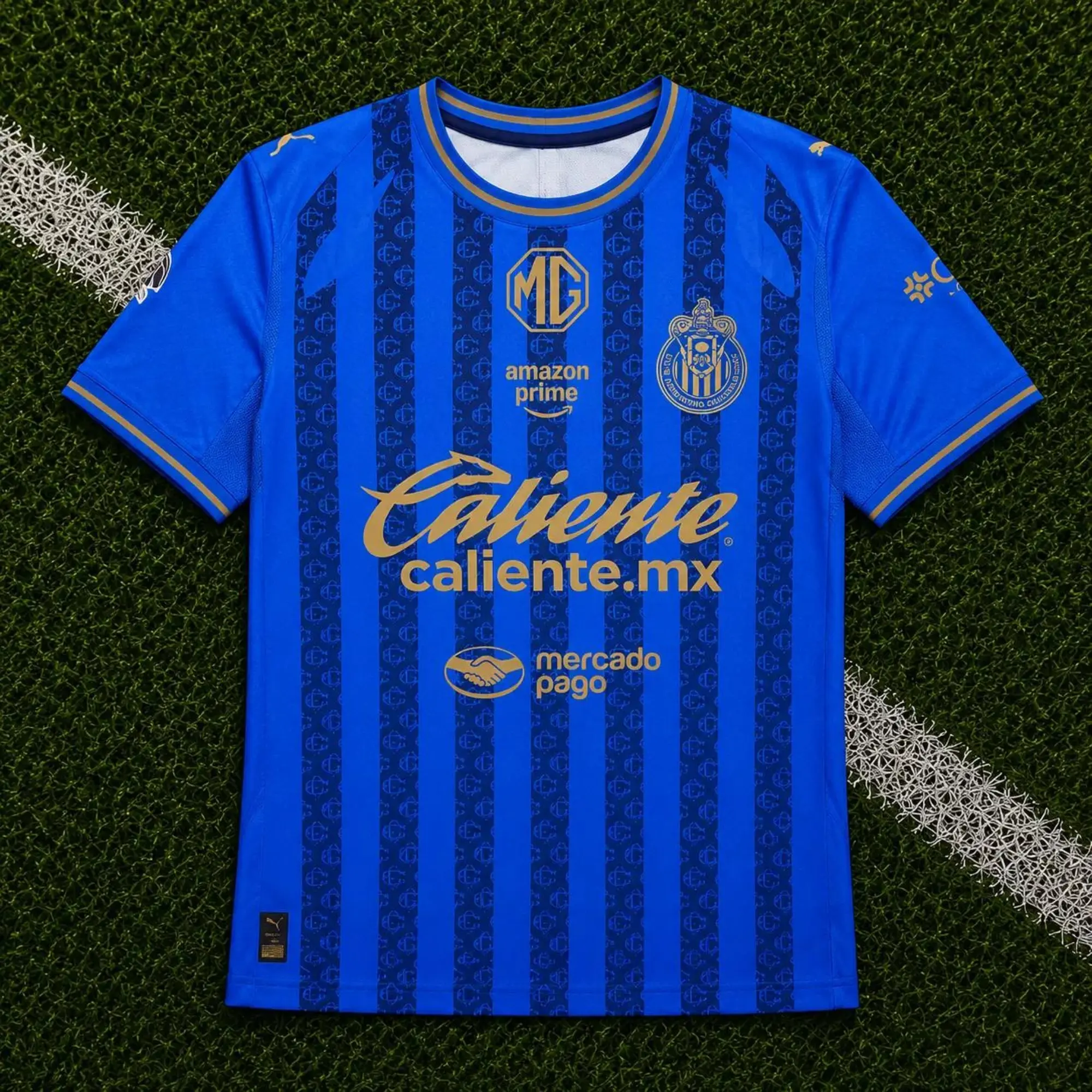 Blue Chivas Home Soccer Shirt 26-27, Quick-Dry Short Sleeve Soccer Jersey, Breathable Game Day Sports Top, Liga MX Fan Gear
