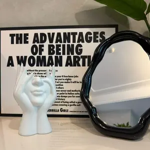Creative Human Body Art Office Supplies Desk Organizer Pen Holder Makeup Brush Holder Decorative Desktop Storage Box Multi-Functional Design Stationery Storage Organizer Office Desk Accessories