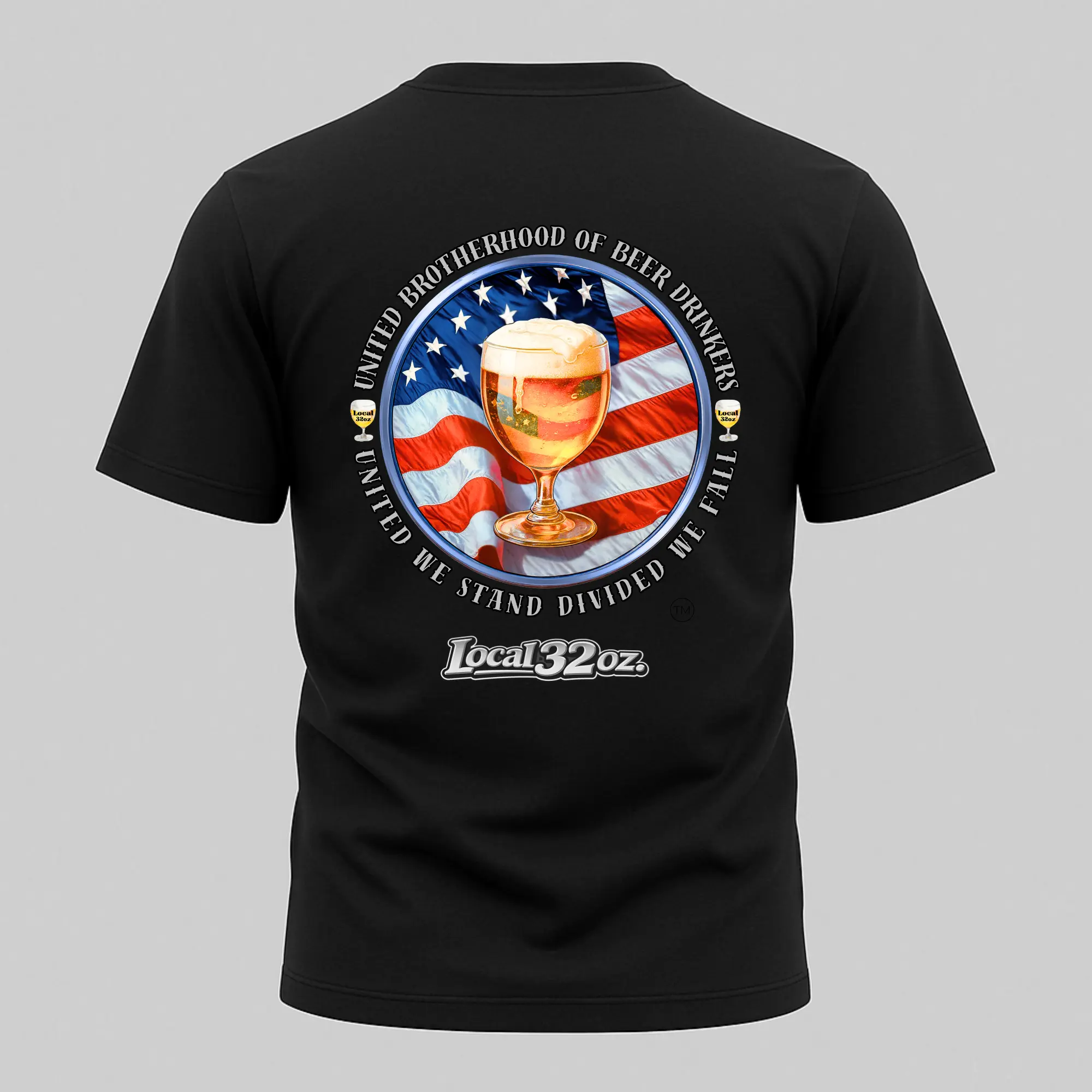 Men's United Brotherhood Official 32 oz. Classic Fit Short-Sleeve T-Shirt - Menswear Top, 5.3 oz. Heavy Knit Fabric, Round Ribbed Neck, Shoulder Tape, Cold Wash, Tear-Away Label for Scratch-Free Experience, Do Not Dry Clean