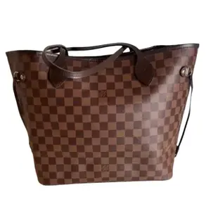 Pre-owned Louis Vuitton Coated Canvas Shoulder Bags L26013096 LV Neverfull MM Damier Ebene