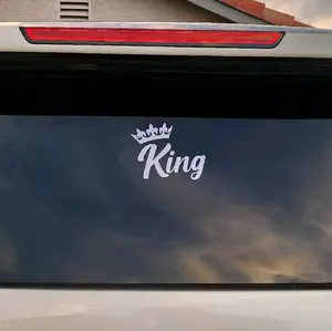 King and Queen Car Vinyl Decal