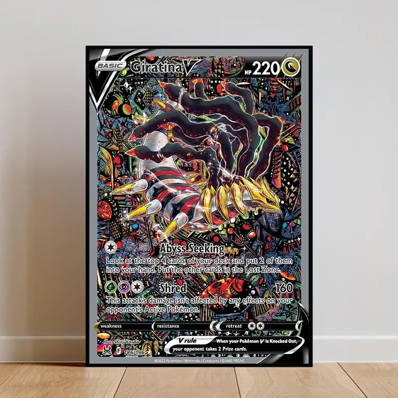 Pokemon Rayquaza EX Card Poster,Rayquaza EX Poster Canvas Card Poster  Sticky Wall Art Printing Waterproof Home Living Bed Room Bar Aesthetic  Decor - TikTok Shop