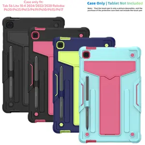 Case for Samsung Galaxy Tab S6 lite 10.4 Inch Case Tablet, Shockproof Silicone + PC Material Protective Cover, Tablet Casing, Durable Tablet Accessory