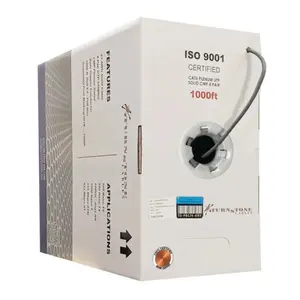 Cat6 Plenum Unshielded Twisted Pair 1000 Ft Cable Gray
