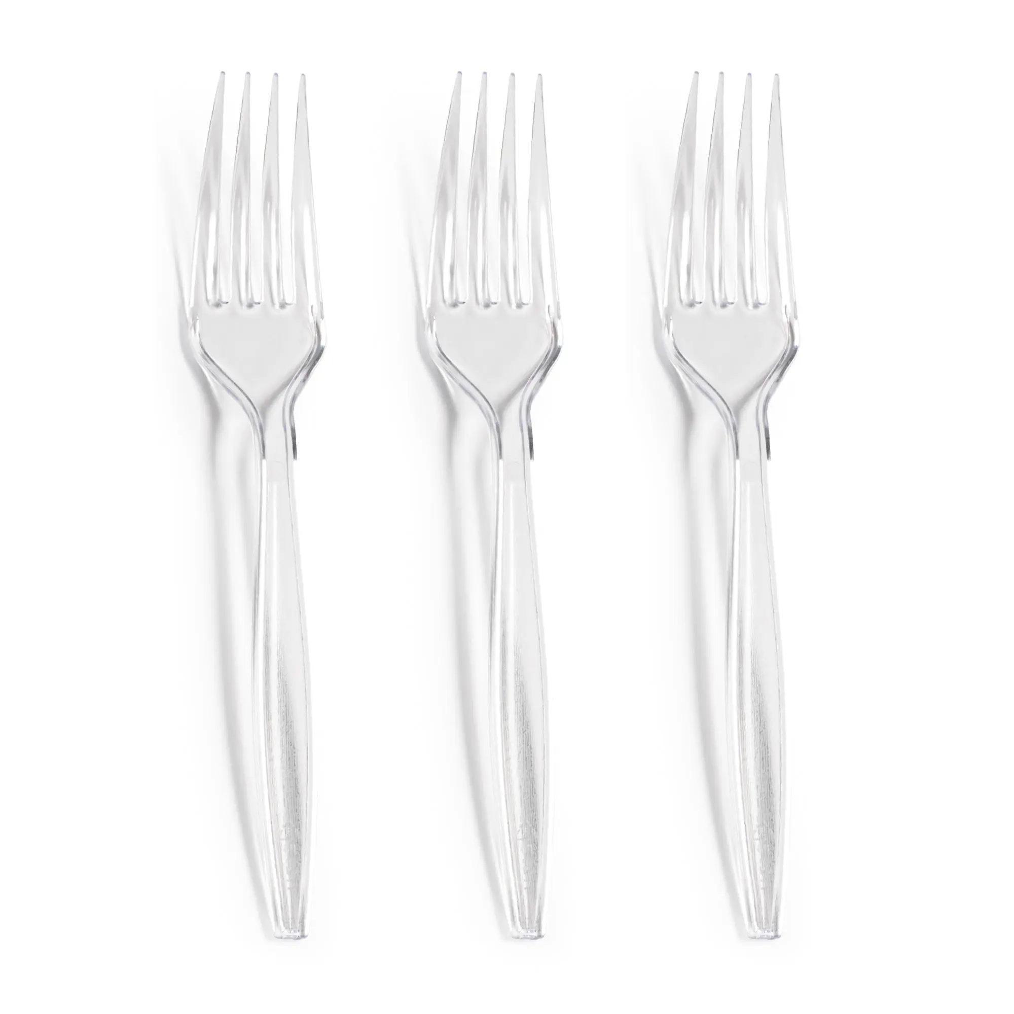 Clear Plastic Disposable Forks