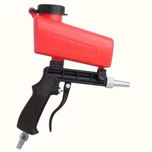 Handheld sandblasting gun Pneumatic small sandblasting machine Plastic glass metal oil and rust removal impurity equipment - portable, pneumatic, gravity supply, adjustable - very suitable for rust removal!