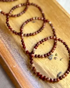 Brecciated Jasper 4mm Sphere Bracelet