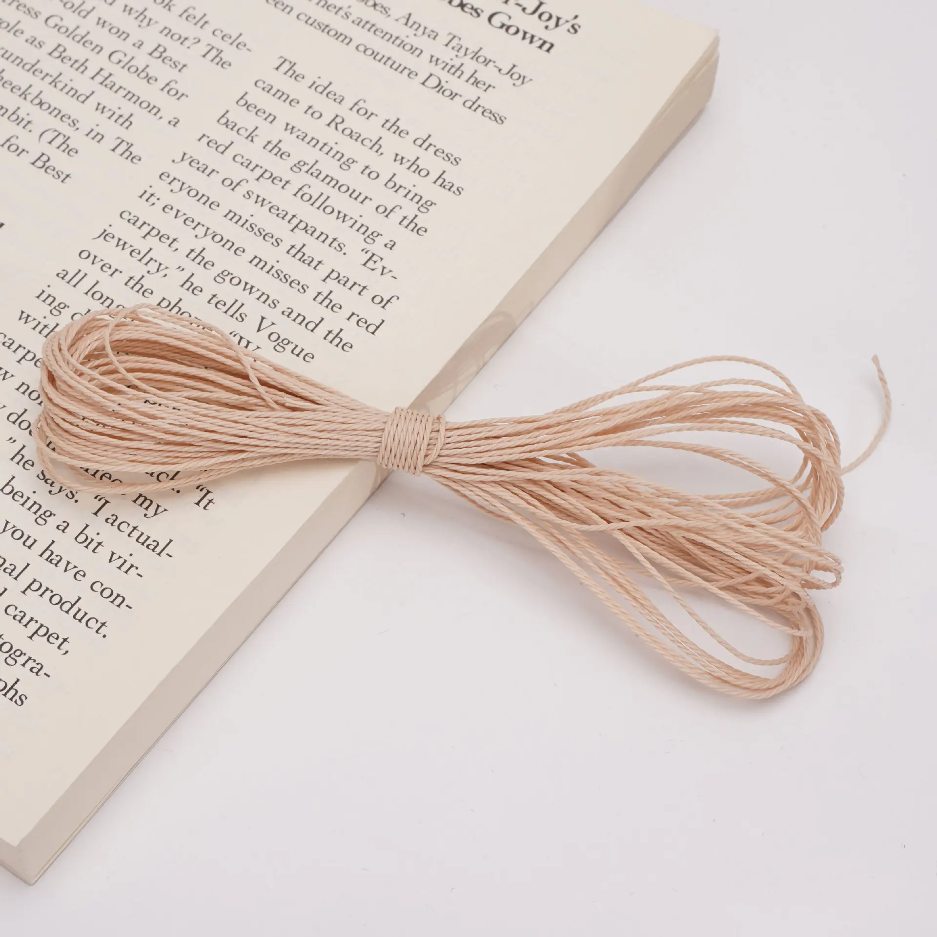 Colorful polyester wax cord and wax thread beaded bracelet accessories for handmade DIY lanyards and bag decorations Colorful polyester wax cord and wax thread beaded bracelet accessories for handmade DIY lanyards and bag decorations