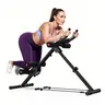 RELIFE Ab Machine & Core Trainer - Adjustable Heavy-Duty Steel Frame Abdominal Core Equipment, Foldable LCD Display Gear with Adjustable Height Levels, 440 lbs Capacity, Easy to Use and Store for Accelerating Strengthening & Deep Abdominal Training