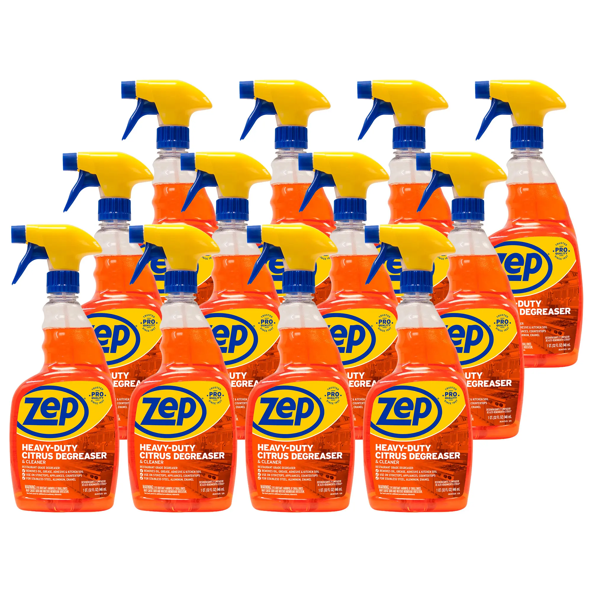 Zep Heavy-Duty Citrus Degreaser and Cleaner Spray - 32 oz