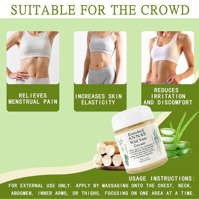 Enriched Anna's Wild Yam Cream Organic for Hormone Balance Women's Support for Perimenopause & Menopause All Skin Types 10g Topical Cream Enriched Anna's Wild Yam Cream Organic for Hormone Balance Women's Support for Perimenopause & Menopause All Skin Types 10g Topical Cream