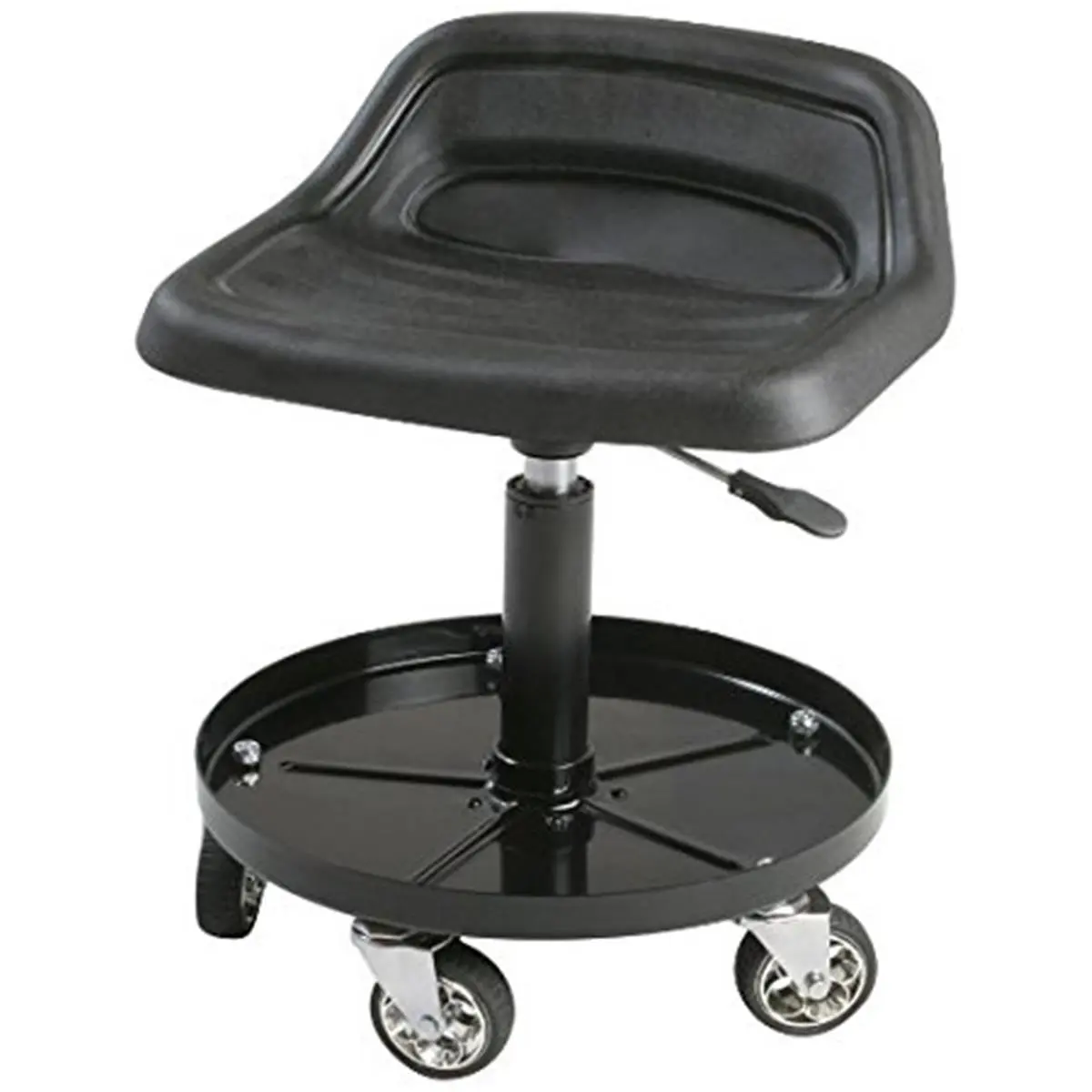 212 MAIN Heavy-Duty Height-Adjust Tractor Seat with Casters for Easy Mobility (Sunex Tool SU8514)