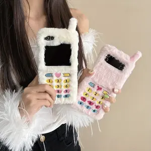 Foldable Flip Phone Case for Samsung Zflip3/4/5/6/7, Winter Embroidered Full Cover Protective Case, Stylish and Durable Design