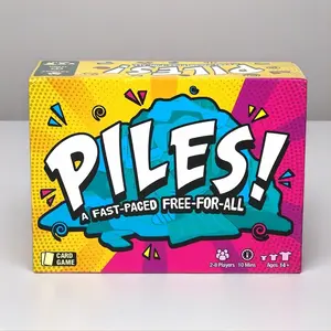 PILES! Family Gathering Game Night Gifts and Props! Memory game box, card games, creative gifts, holiday accessories, birthday party supplies, essential game props for game nights