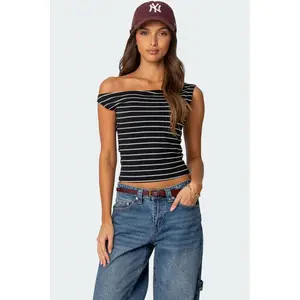 Keryn Striped Off Shoulder Top