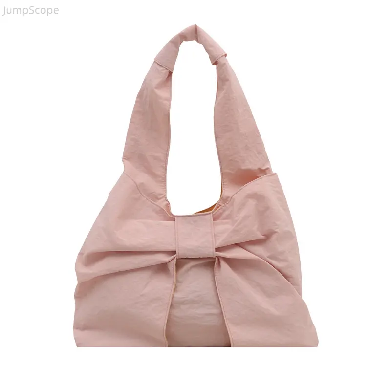 Korean Style Gingham Tote Bag, Bow Detail Canvas Shoulder Bag, Large Capacity Lightweight Shopping Bag, Retro Plaid Casual Tote for Daily & Travel Use
