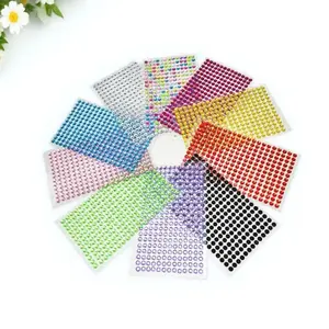 4mm Self-Adhesive Rhinestone Stickers for DIY Crafts, Nail Art, Phone & Car Decoration. Sparkling Gems for Scrapbooking, Party Manicure, and Creative Projects. Shiny Embellishments for Handmade Designs.