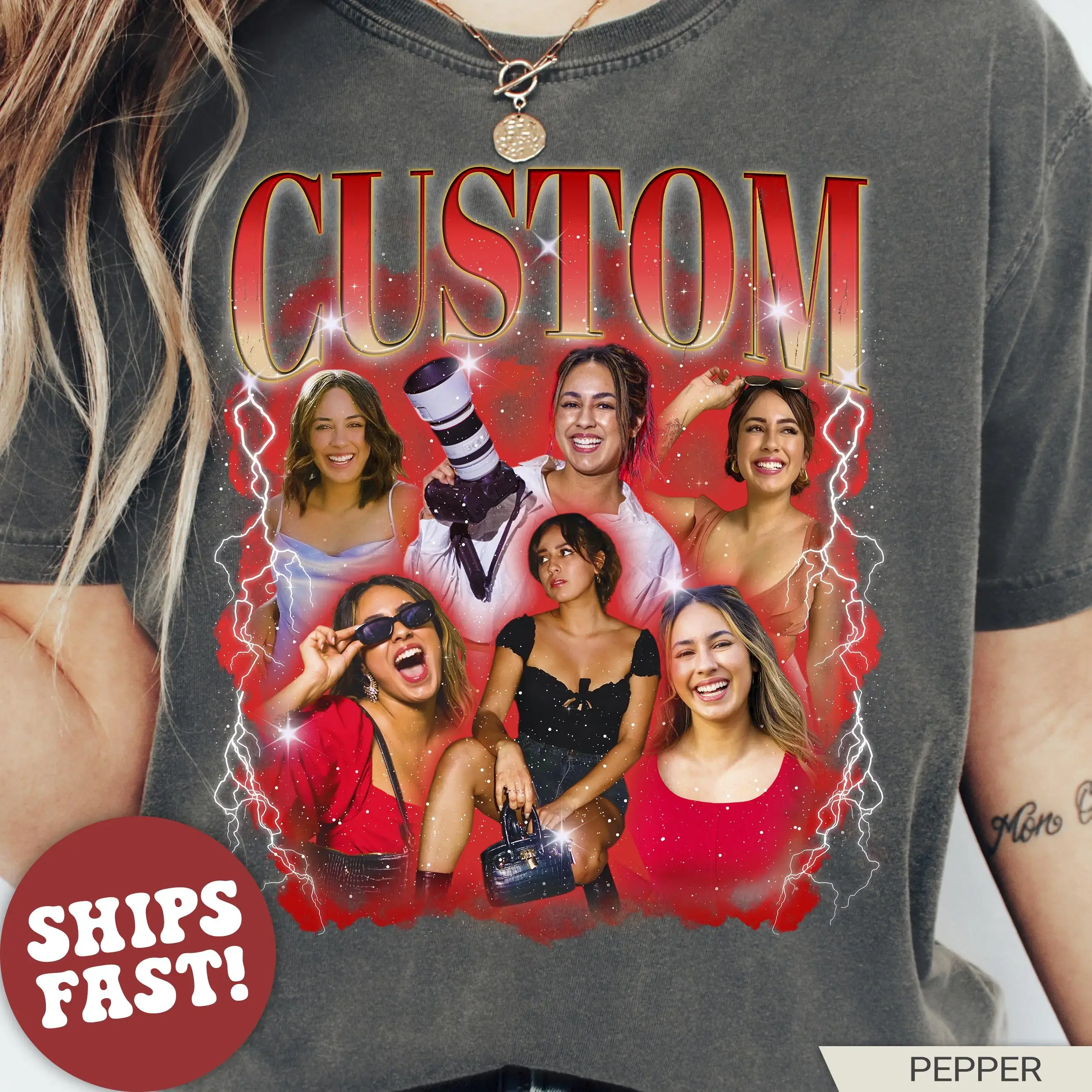 Custom Photo - Vintage Graphic 90s T-shirt, Custom Bootleg Rap Tee, CUSTOM Your Own Bootleg Idea Here, Custom Photo Shirt