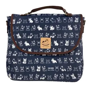 Blue French Bulldog Triple Usage Bag