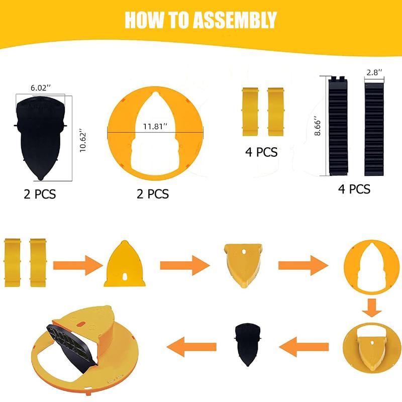 Mouse Trap Bucket Flip Lid Multi-Catch for Indoor Outdoor Use, Auto-Reset Humane Rats Trap, No Chemical Glue Required | 5 Gallon Bucket Compatible