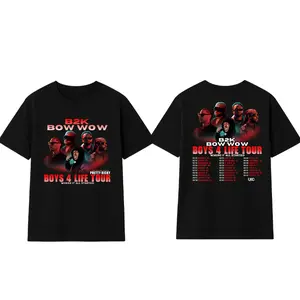 B2K & Bow Wow Boys 4 Life 2026 Tour T-Shirt, Hip Hop R&B Reunion Concert Tee, Y2K Nostalgia Graphic Shirt, Unisex Soft Cotton Streetwear, Trendy Fan Gift