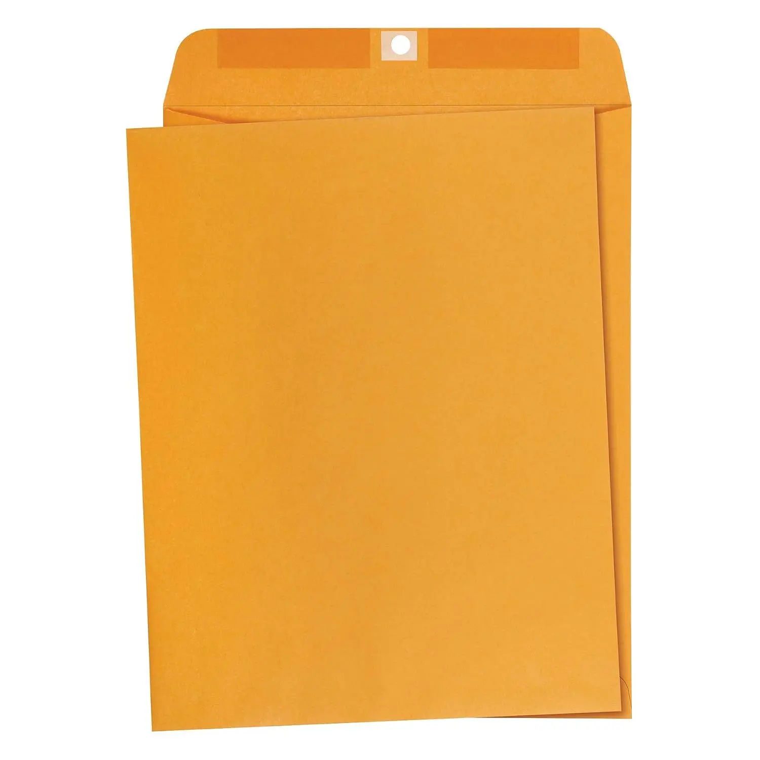 Amazon Basics Clasp Kraft Envelopes for Documents, Gummed Mailing Envelope, 9" x 12", 100-Pack