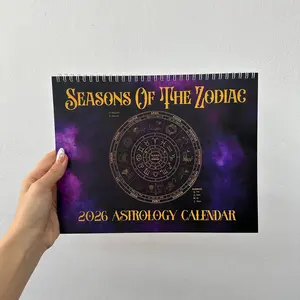 Seasons of the Zodiac 2026 Astrology Calendar, Zodiac Signs Wall Calendar, Mystical Cosmic Calendar, Horoscope Gift, Spiritual Christmas Gift
