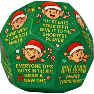 Funny Swap Party Game Dice, Gift Swap Family Game, Christmas Stocking Gift Swap Dice Game, Suitable for Children and Adults, Ideal for Family and Friends' Holiday Party Supplies, Personalized Dice