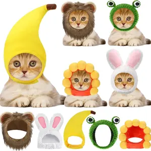 Cute cat costume for cats and small dogs, kitten and puppy party costume accessories and headwear