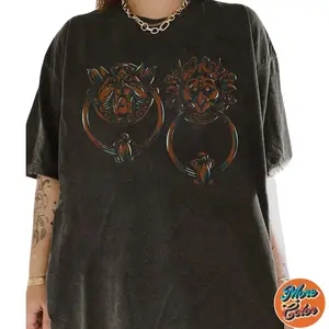 Labyrinth door knockers Shirts, Cotton Unisex T-shirt, Crew Neck, Size S- 3XL, Menswear Top, Womenswear Top Underwear Streetwear