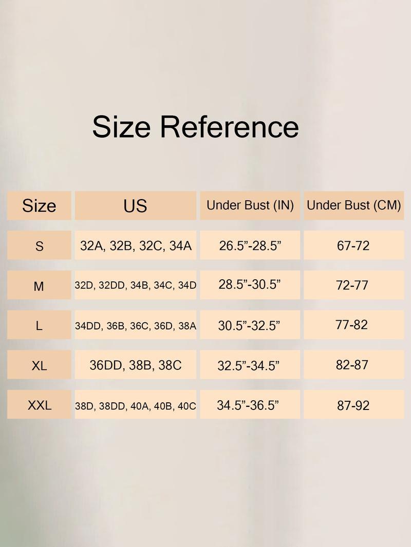 5/6Pack Solid Color Push Up Wireless Bra, Comfortable Breathable Lingerie For Everyday Wear