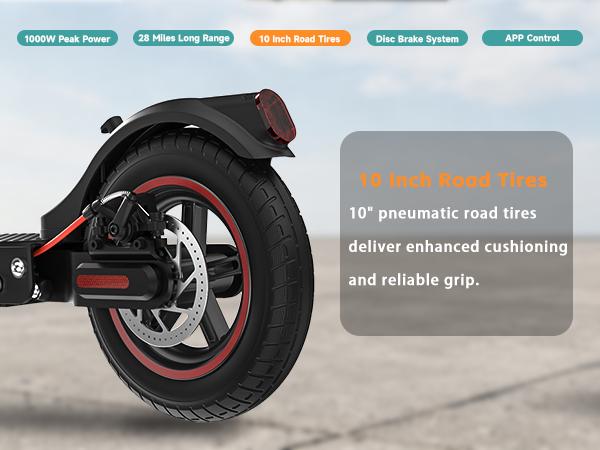 Unisex Electric Ride On Scooter - 1200W/1000W Motor, 6/12/18/28 MPH Top Speed, 10'' Tires, 28 Mi Range, APP Control, Portable Commuter/Commuting/Sport Scooters for Teens & Adults, Commuting Scooter