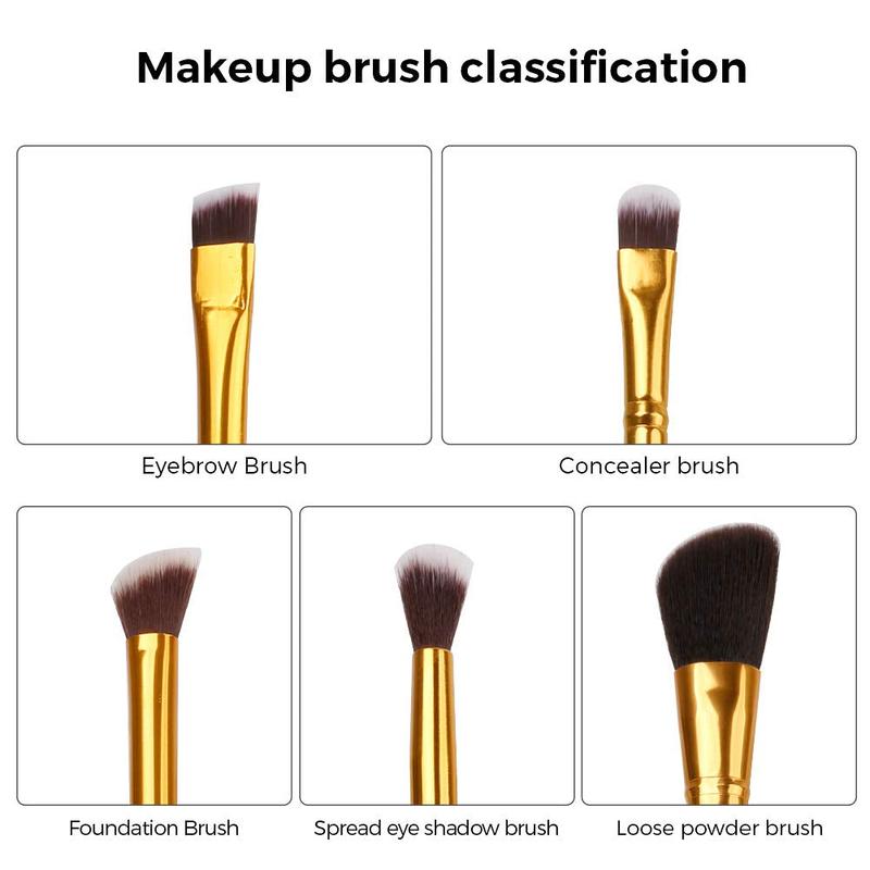 5Pcs Nezuko Makeup Brush Set