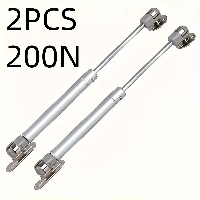 Adjustable Hydraulic Cabinet Door Support Poles, 100-200n Air Dampening, Polished Finish Metal Surface, Easy Surface Installation, Modern Design