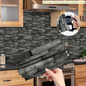 18/36 Piece Peel-And-Stick Wall Stickers, Kitchen Decor Accessories, Oil-Resistant Easy Clean, Suitable for Splash Guards, Bathroom Walls, Sink Backsplash