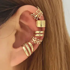 No Piercing Needed! 5-Piece Ear Cuff Set Edgy & Elegant Ear Climbers for a Bold Look! #Ear Cuff Collection