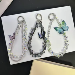 Butterfly Design Phone Chain, Anti-lost Phone Lanyard, Phone Strap for Women & Girls, Fashion Phone Accessories for Daily Use, Cell Phone Charm