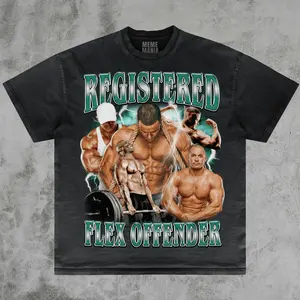 Registered Flex Offender T-Shirt, Gym Meme, Flex Offender, Workout Meme, Flex Shirt, Gym T-Shirt, Fitness Meme, Stupid Meme Shirt, Odd Shirt