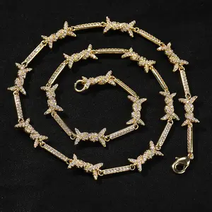 ORP Barbed Chain & Link Necklace, Unisex Hip Hop Style Personalized Jewelry