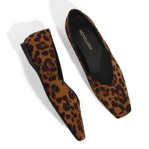 RONILURN Women's Flats Comfortable Square Toe Ballet Flats Slip On Casual Dress Shoes Flats for Women Footwear Girl