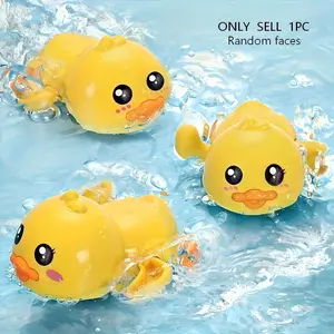 Floating Wind Up Duck Bath Toy, Cute Sensory Bath Toy for Kids, Unisex Baby Toys for Shower Bathtub, Duck Paddle Play
