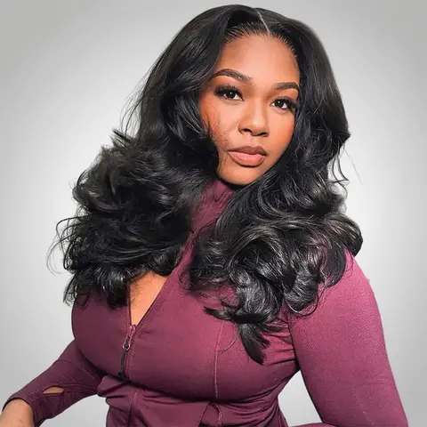 [Salon Series Style] Celie Hair Butterfly Haircut Pop Layers Glueless Wig Invisible Hairline Pre-styled Loose Body Wave Human Hair Wigs Pre Cut Pre Bleached 6×5 HD Lace Closure Wig 200% Density Ready To Go #DealsForYouDays #SummerWins